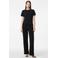 PIECES wide leg high waist broek zwart