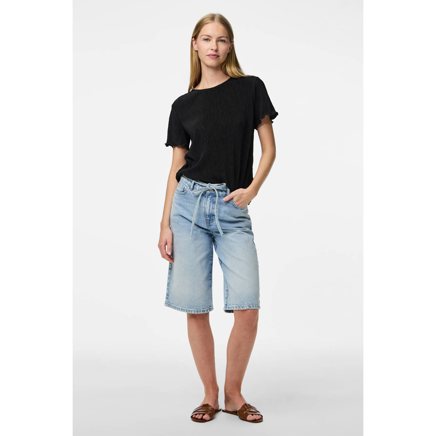 PIECES top zwart