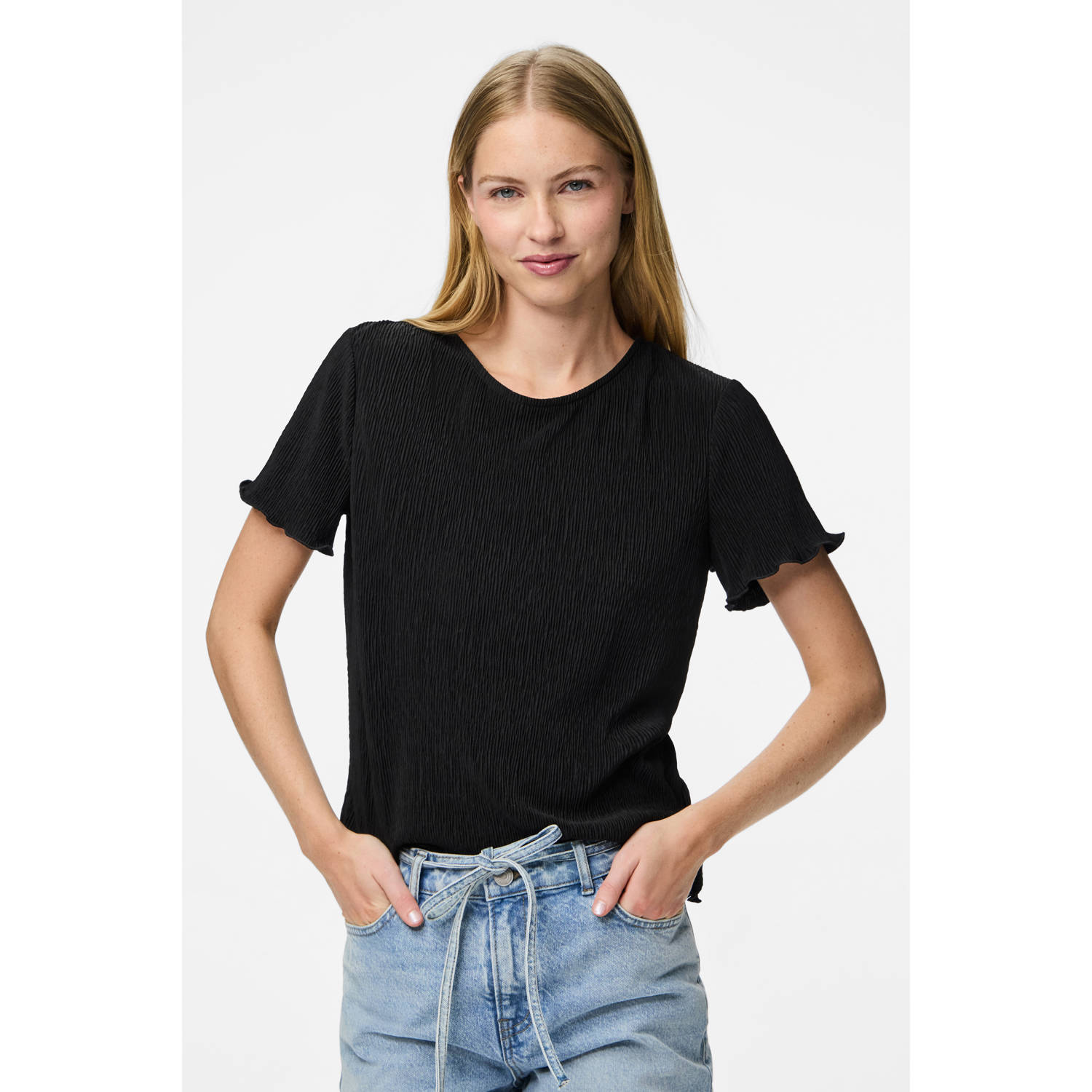 PIECES top zwart