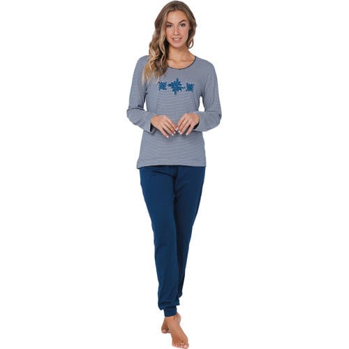 Pastunette pyjama donkerblauw/wit afbeelding