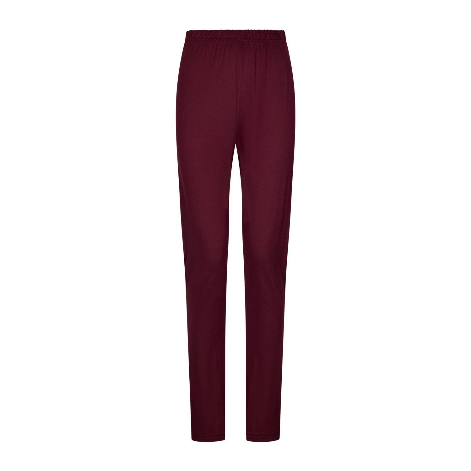 Pastunette Deluxe pyjama donkerrood wit