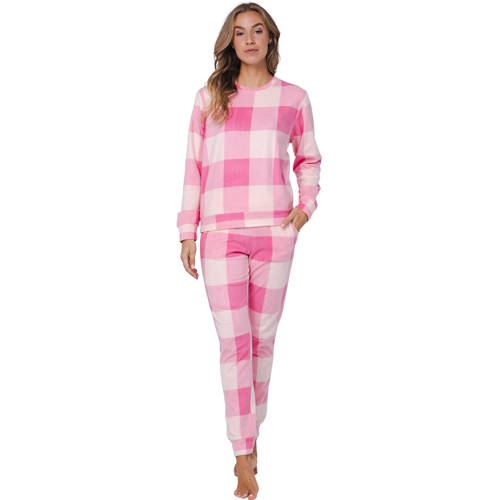 Rebelle fleece pyjama roze afbeelding