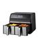 Inventum airfryer - GF800HLD - 2 x 4 liter - zwart/RVS