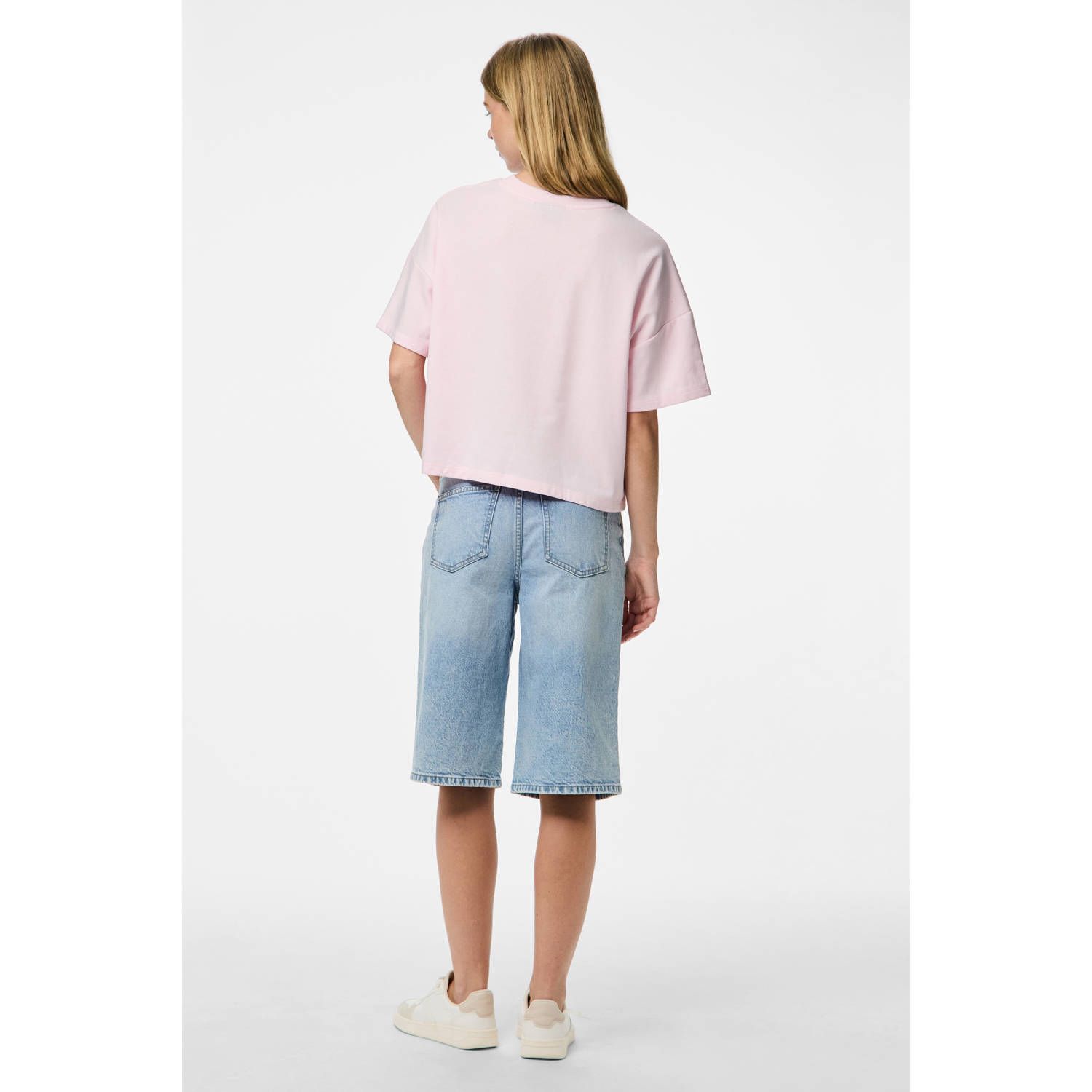 PIECES T-shirt lichtroze