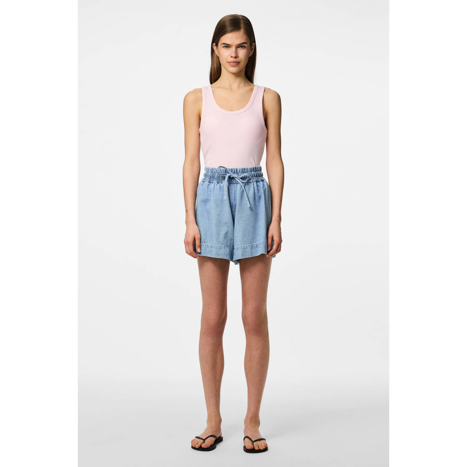 Pieces Korte jeans van puur katoen model 'FLORA'