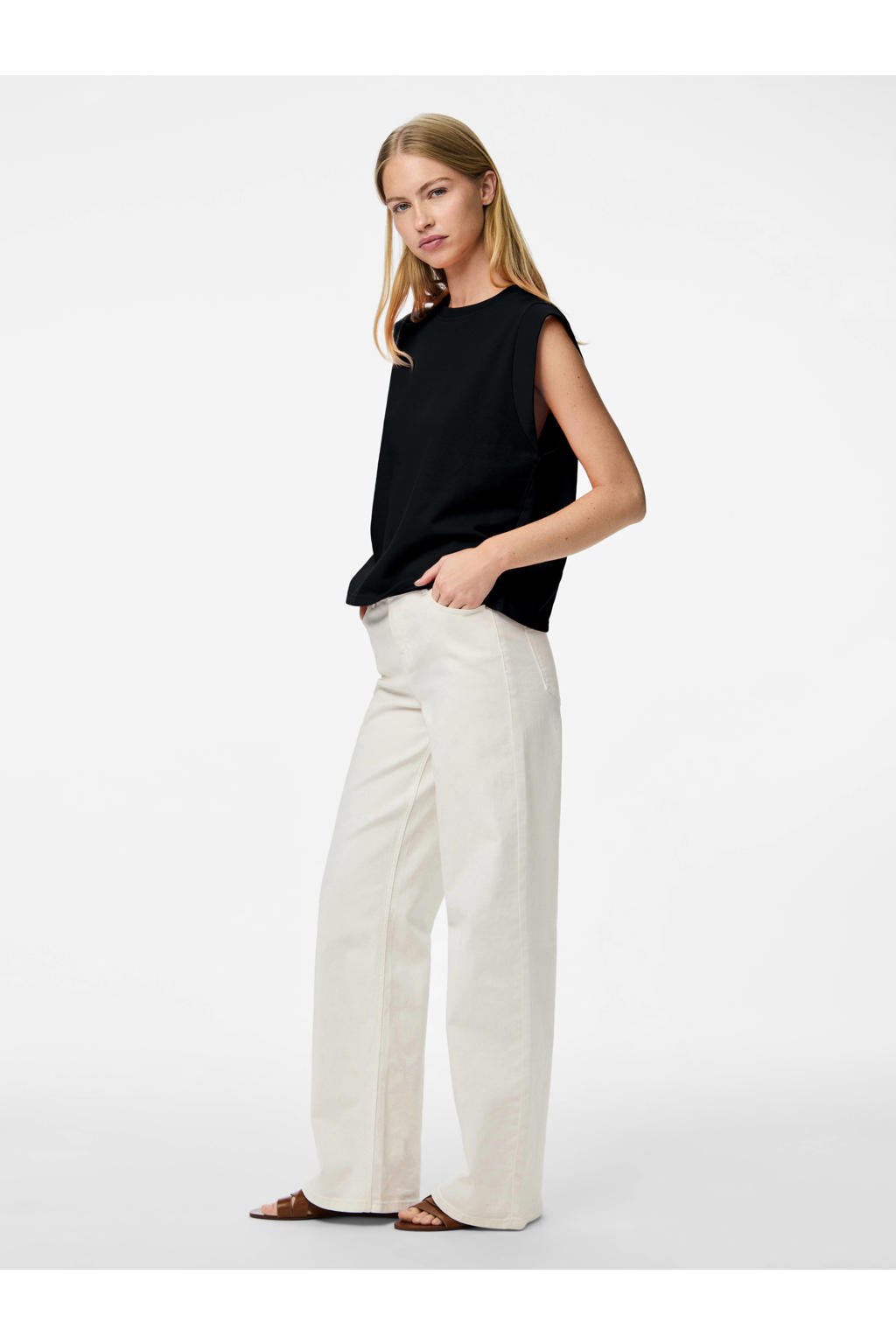 PIECES top zwart