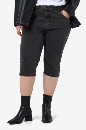 denim skinny regular waist broek black denim