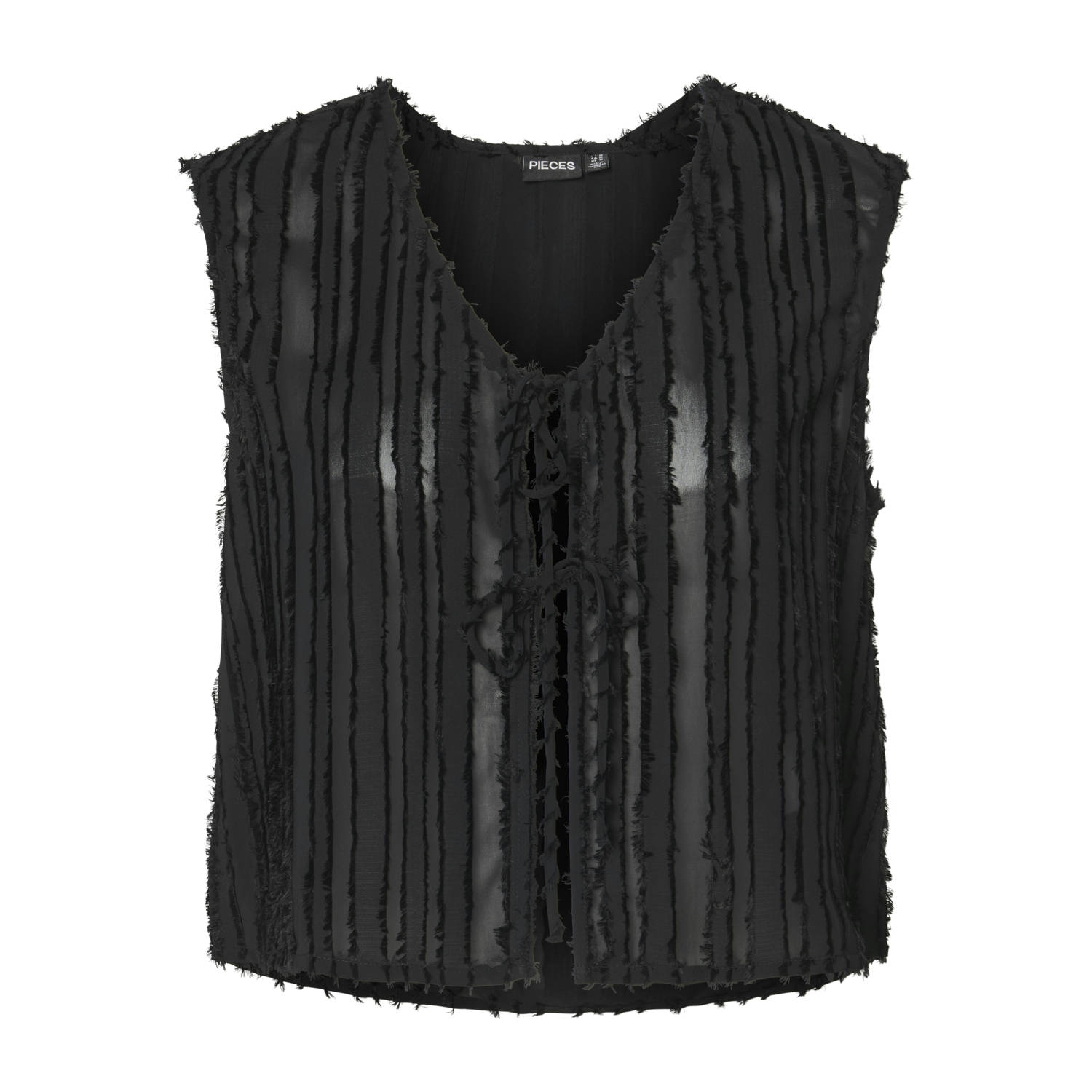 PIECES top zwart