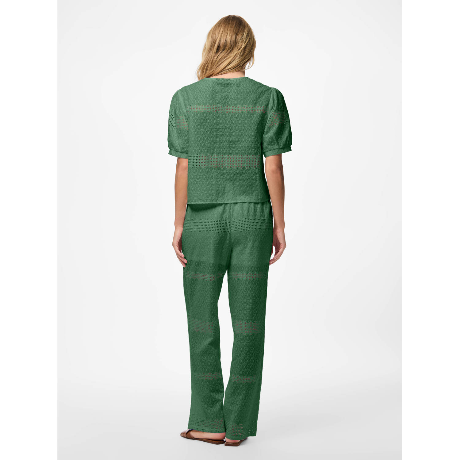 PIECES blousetop groen