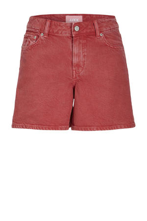 regular waist denim short rood