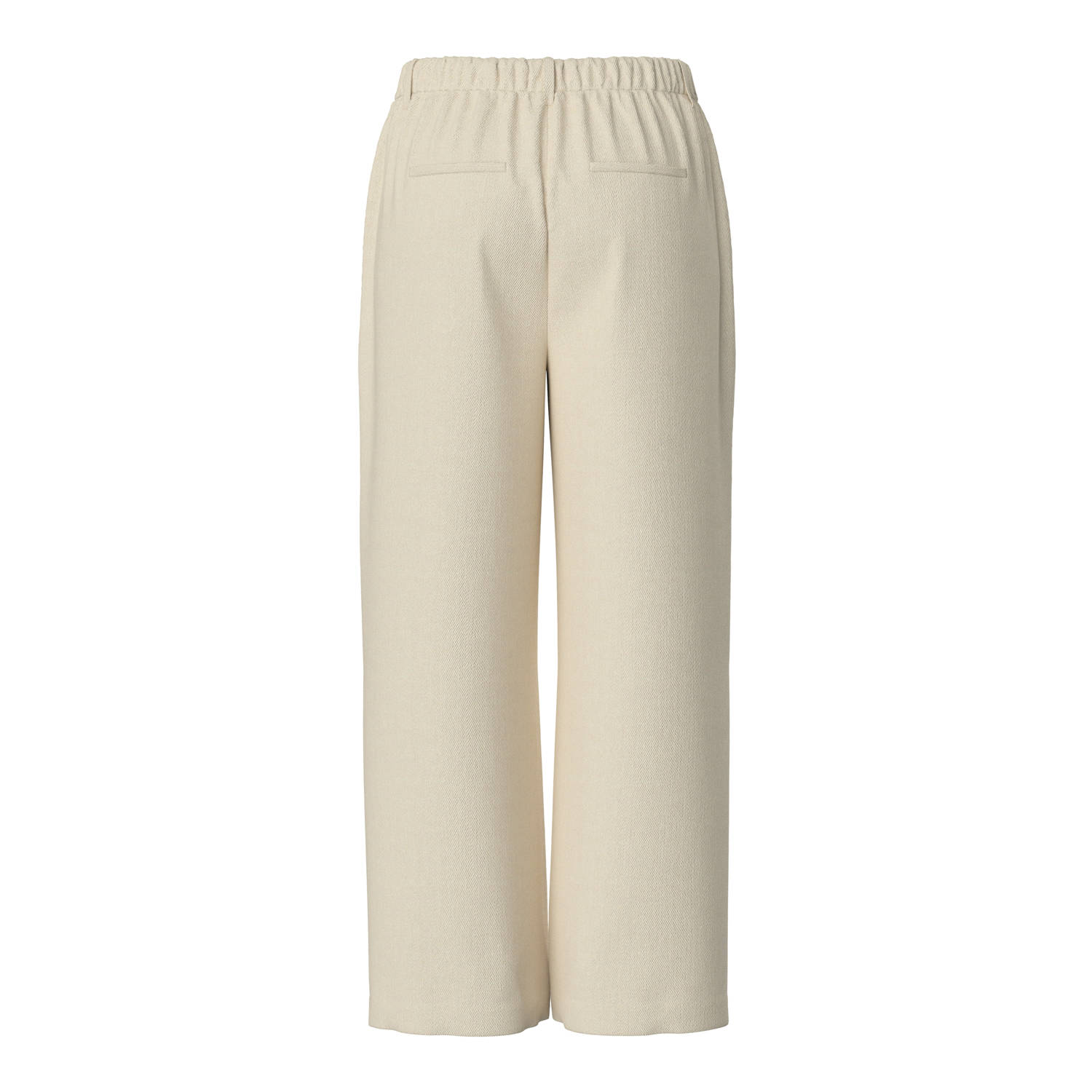 PIECES Curve wide leg high waist casual broek beige