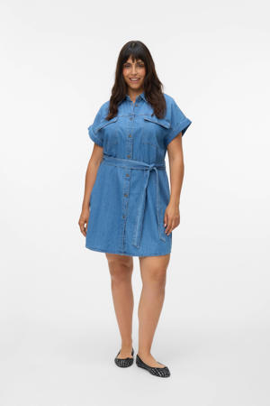 denim spijkerjurk medium blue denim