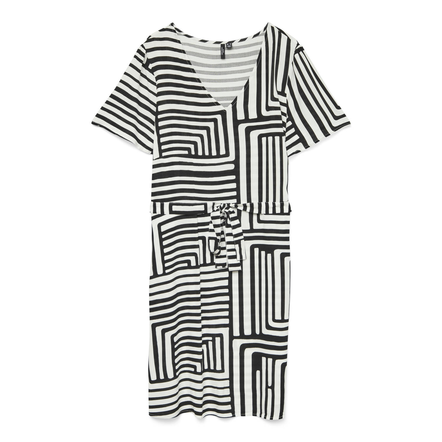 VERO MODA CURVE zomerjurk zwart wit