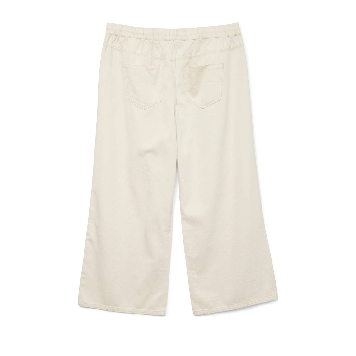 VERO MODA CURVE denim wide leg regular waist broek ecru