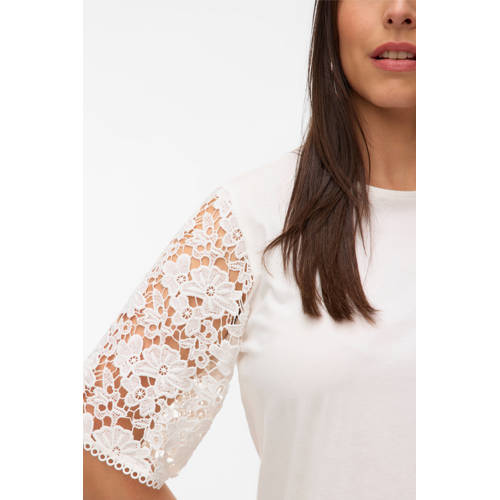 VERO MODA CURVE top wit afbeelding