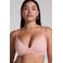 Hunkemöller voorgevormde bh zonder beugel Lola met ribstructuur roze