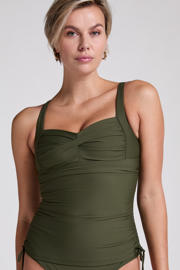 thumbnail: Hunkemöller corrigerende voorgevormde tankini bikinitop Luna groen