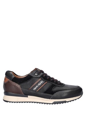 leren sneakers zwart