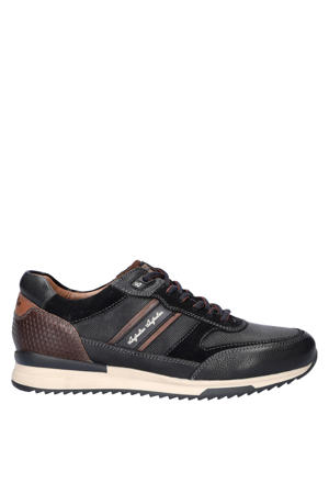 leren sneakers zwart