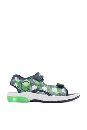 sandalen met lichtjes groen/blauw