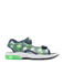Minecraft sandalen met lichtjes groen/blauw