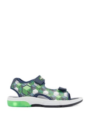 sandalen met lichtjes groen/blauw