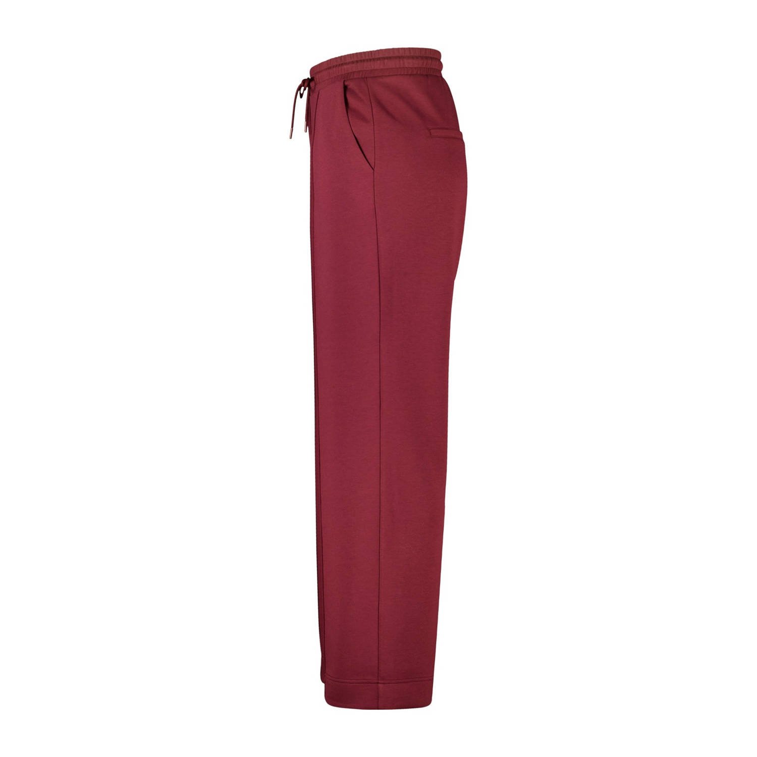 MS Mode Wide leg broek Donkerrood
