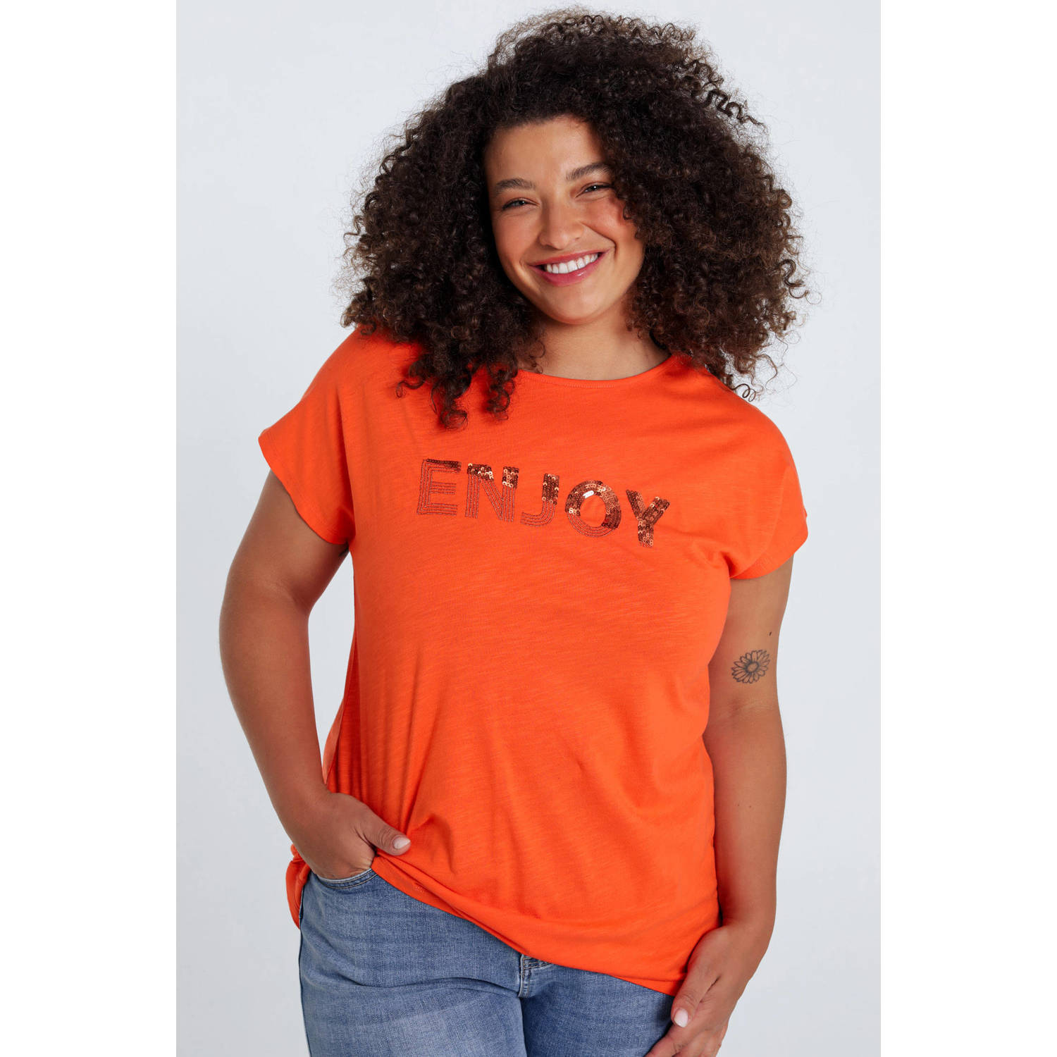 Paprika T-shirt oranje