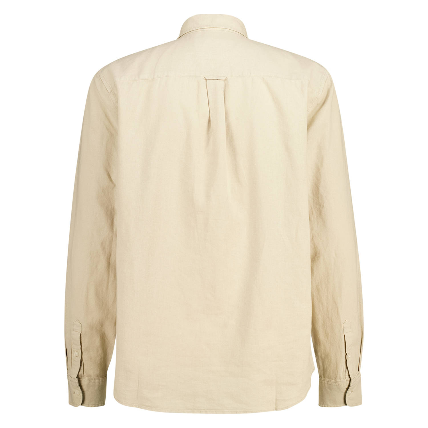 America Today linnen casual overhemd bruin