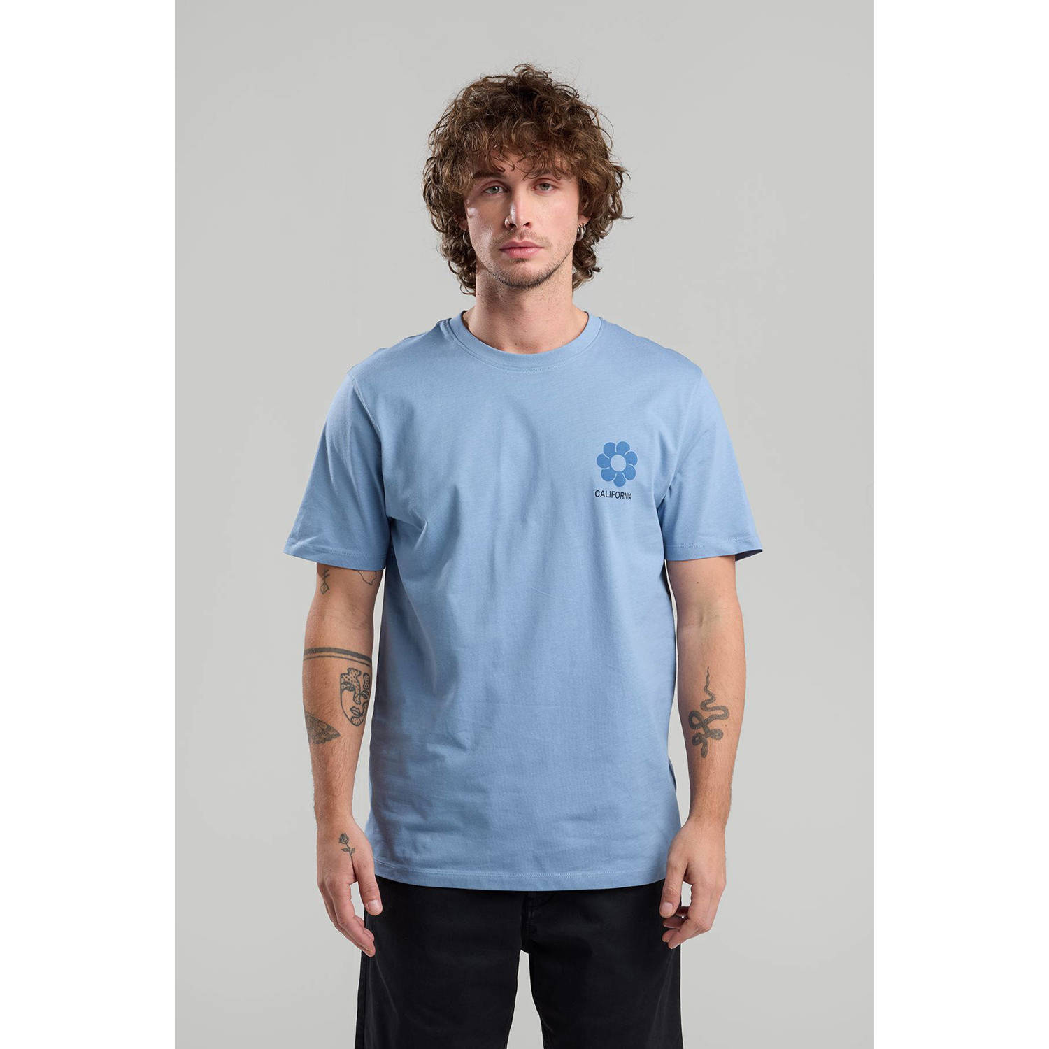 America Today regular T-shirt blauw