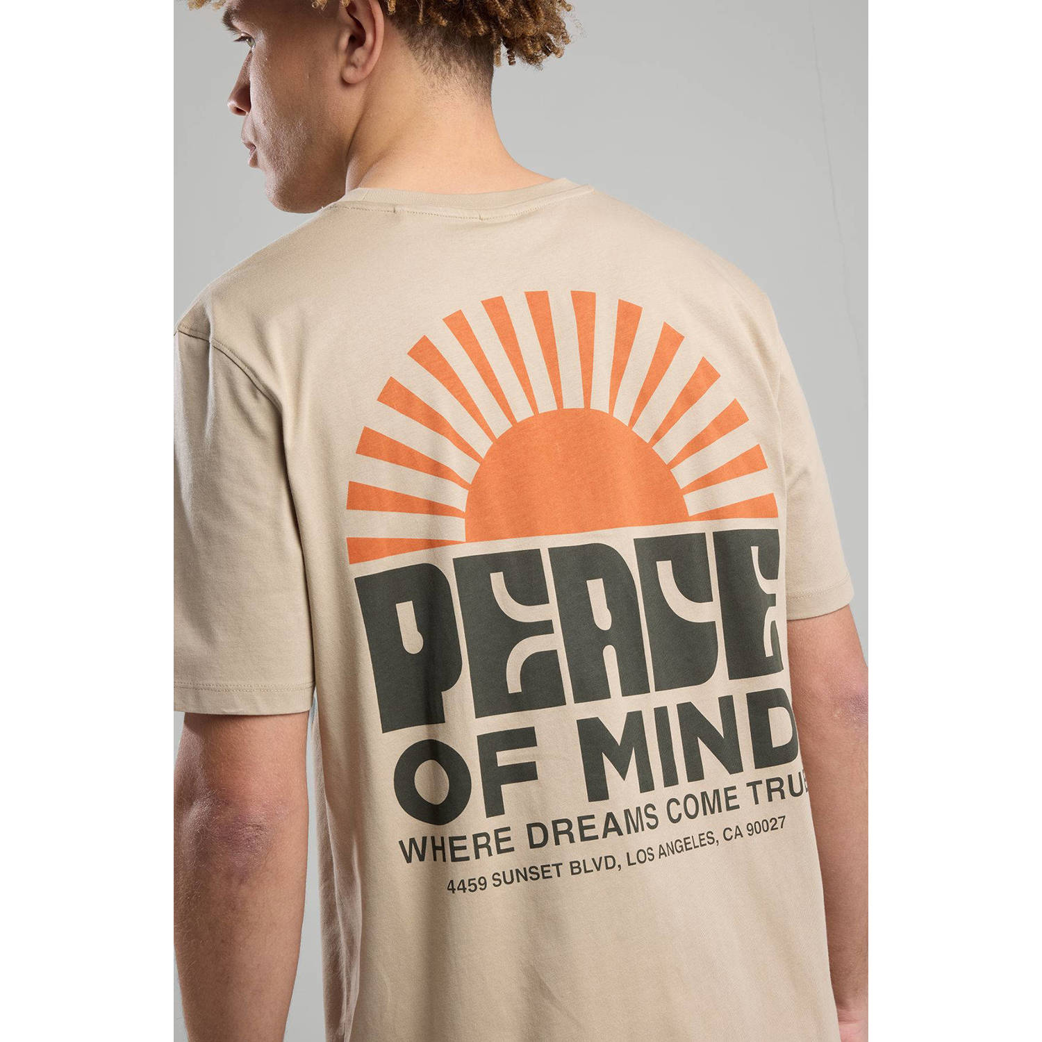 America Today regular T-shirt beige