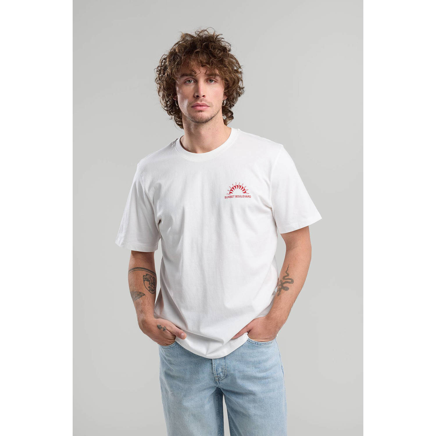America Today regular T-shirt ecru