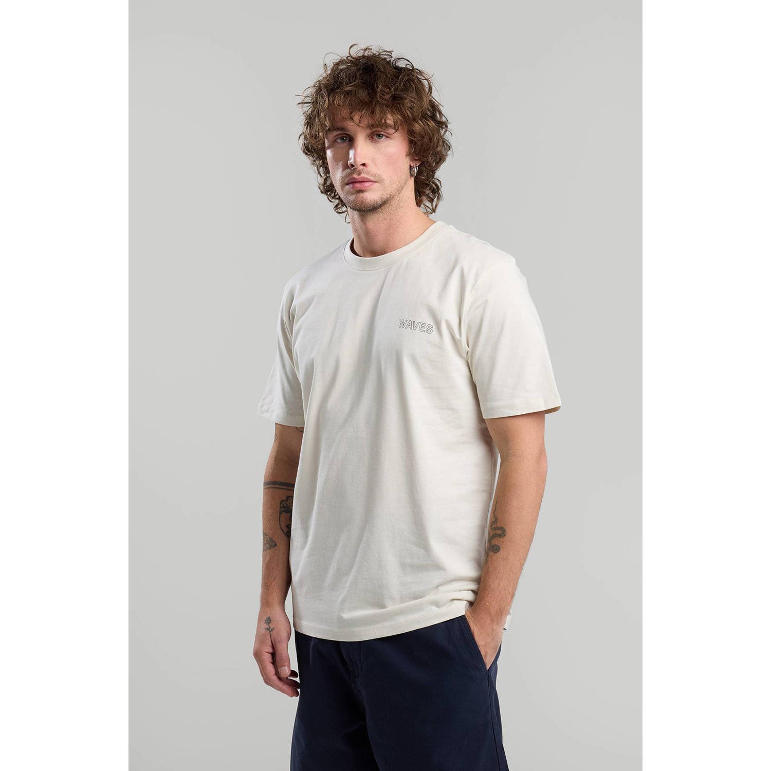 America Today regular T-shirt beige
