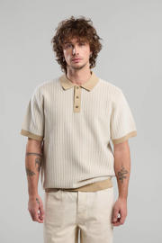 thumbnail: America Today casual overhemd met ingebreid patroon beige