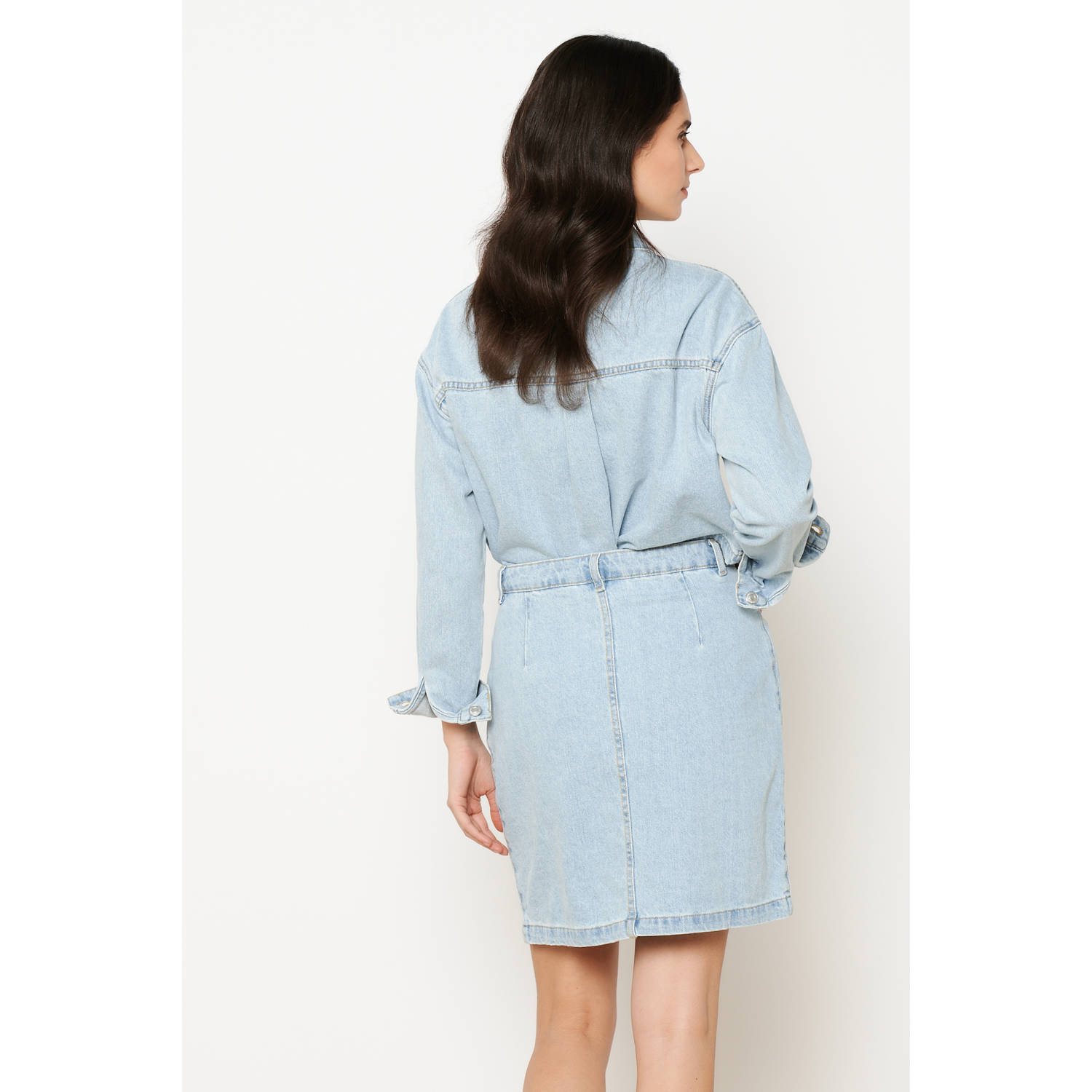 LOLALIZA spijkerrok light blue denim