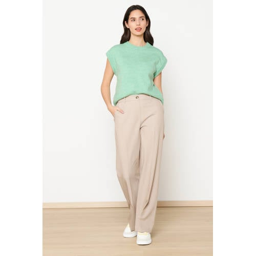 LOLALIZA high waist pantalon beige afbeelding