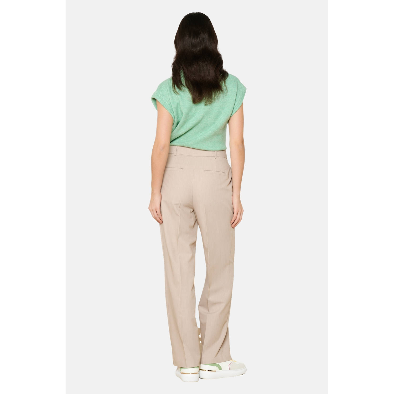 LOLALIZA high waist pantalon beige