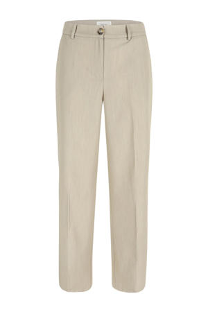 high waist pantalon beige