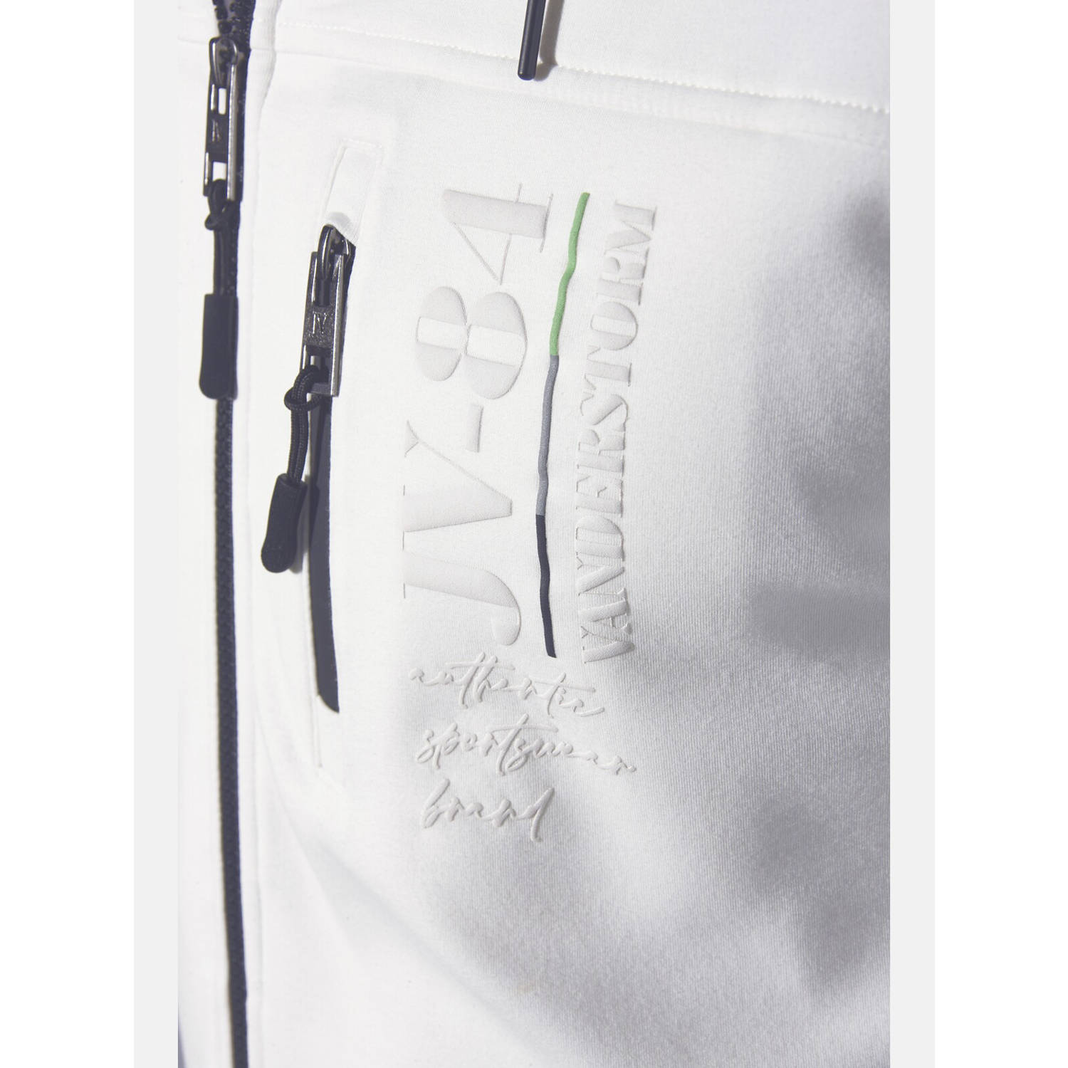 Jan Vanderstorm sweatvest Plus Size FINNDOR wit