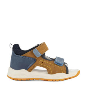 sandalen blauw/cognac