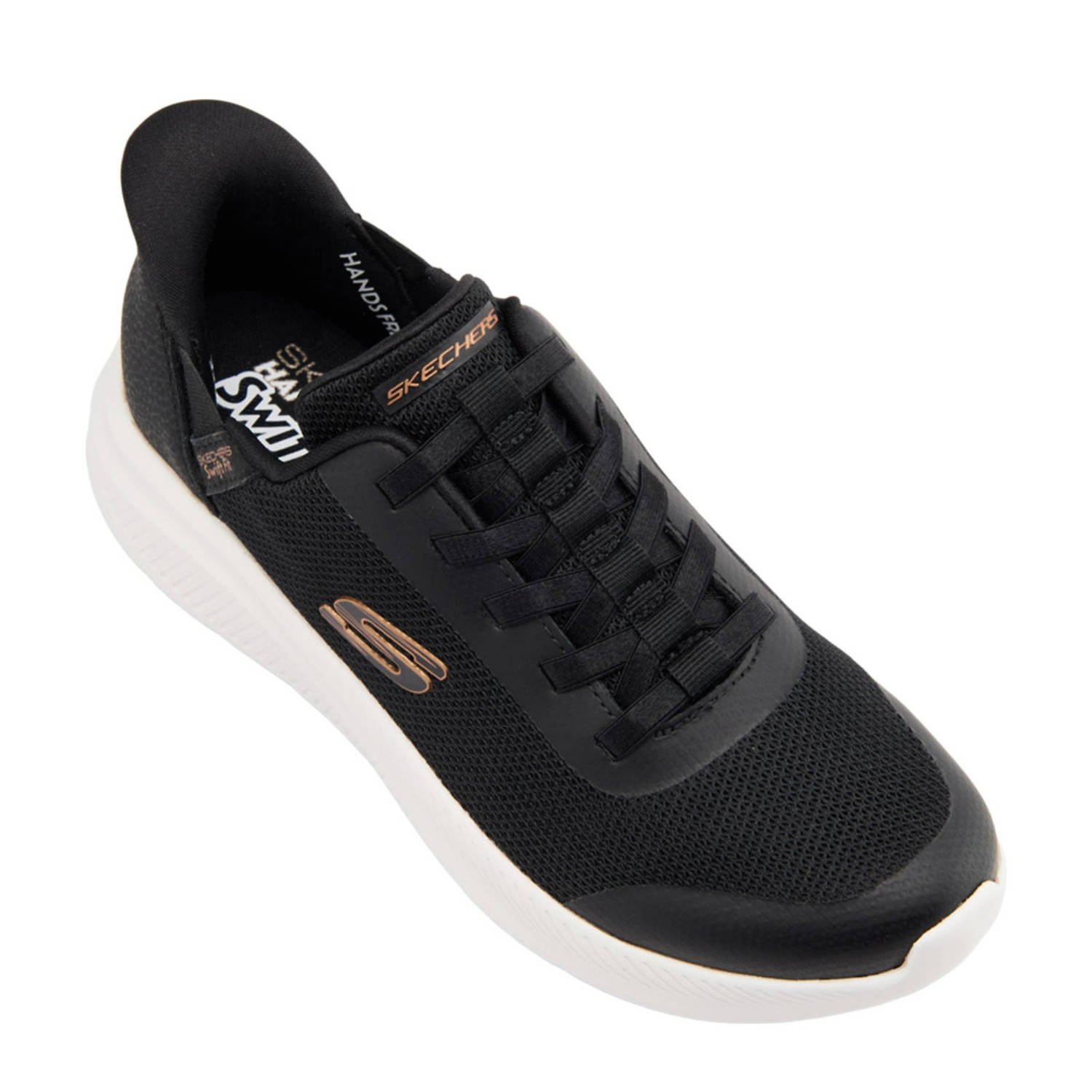 Skechers slip-on sneakers zwart