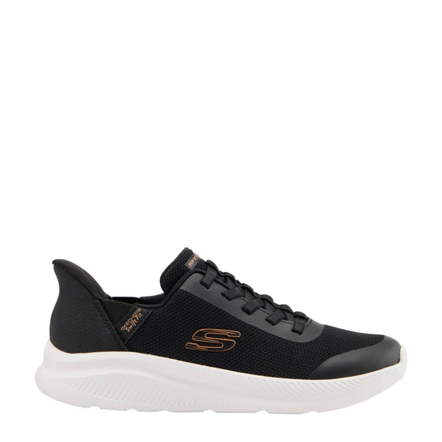 Skechers slip-on sneakers zwart