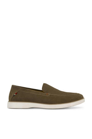 suède loafers kaki