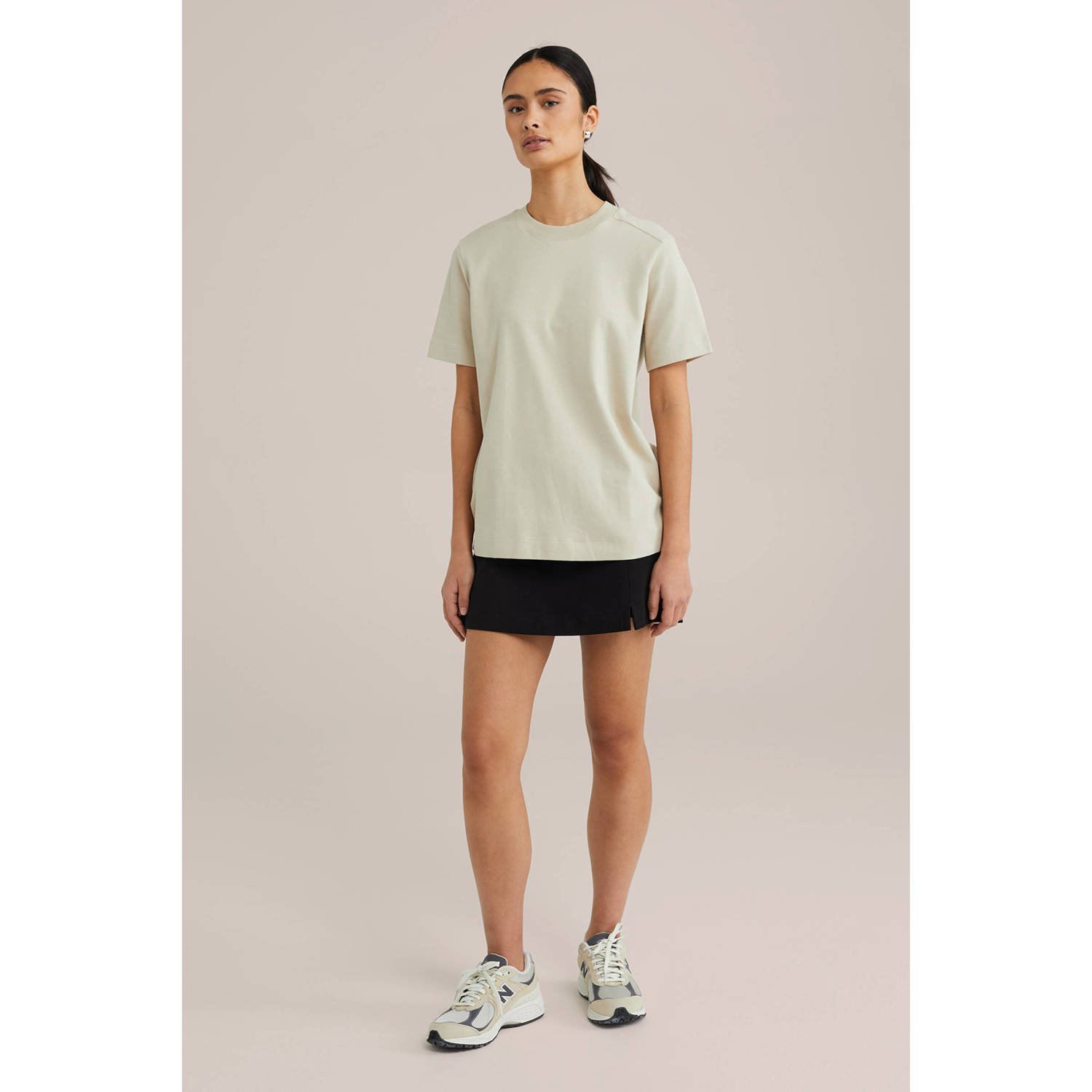WE Fashion T-shirt zand