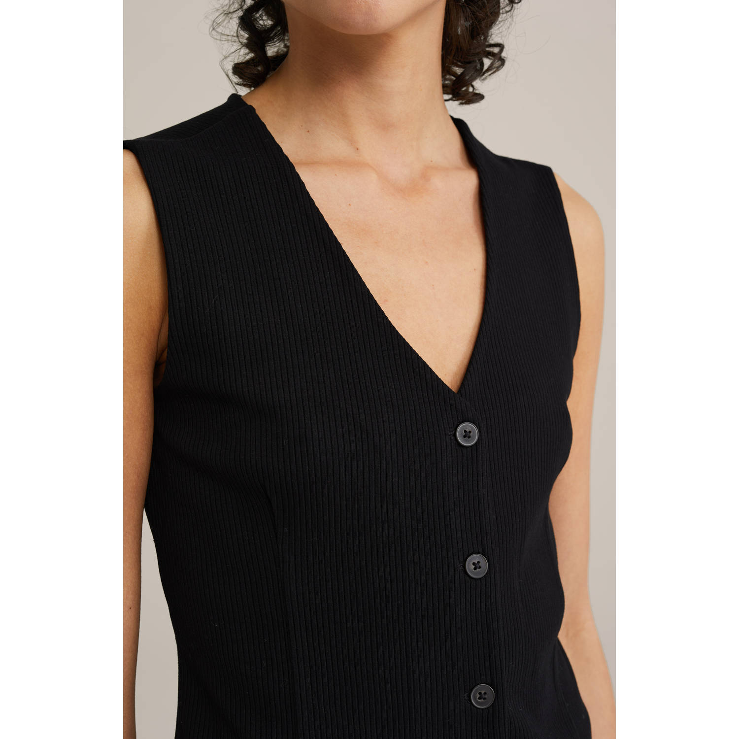 WE Fashion gilet zwart