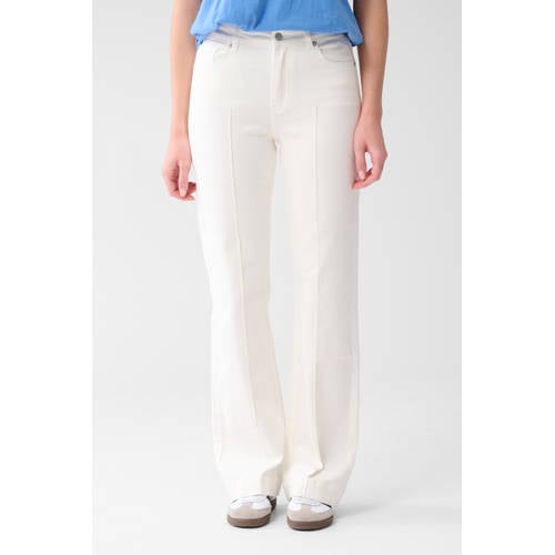 Shoeby high waist flared jeans ecru afbeelding