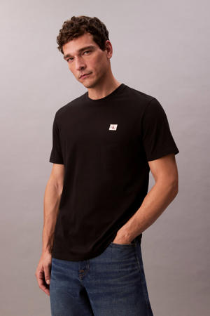 regular T-shirt BADGE 30S zwart
