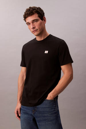 regular T-shirt BADGE 30S zwart