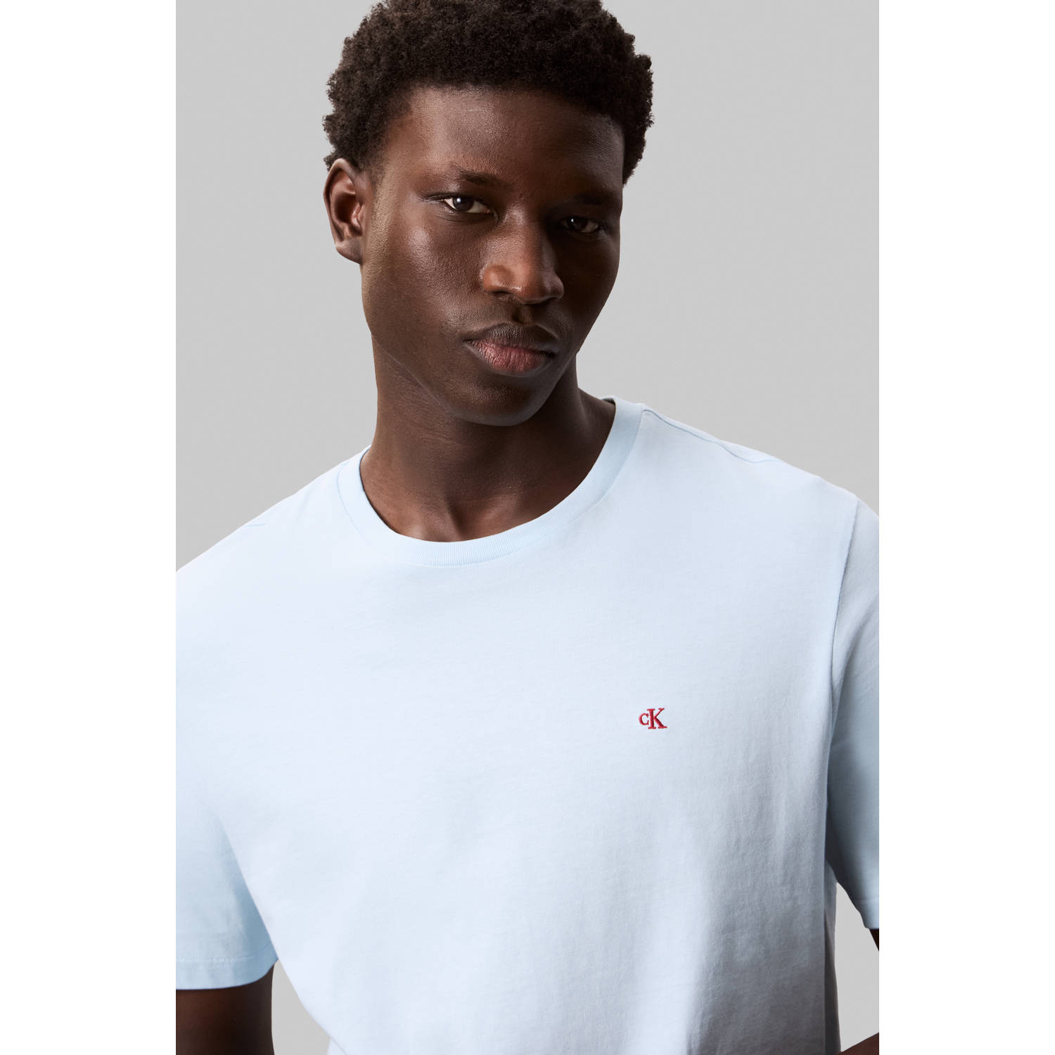 CALVIN KLEIN JEANS T-shirt lichtblauw