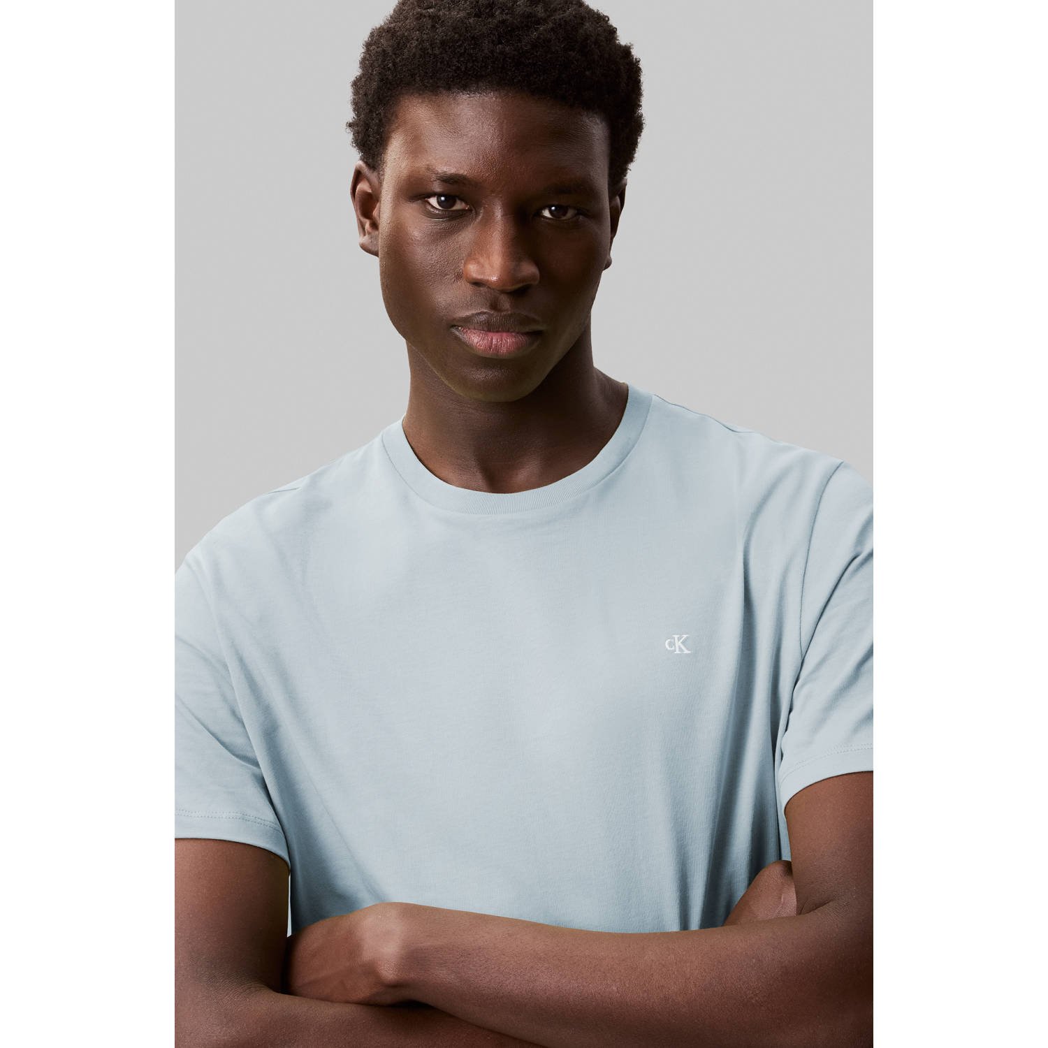 CALVIN KLEIN JEANS T-shirt grijsblauw
